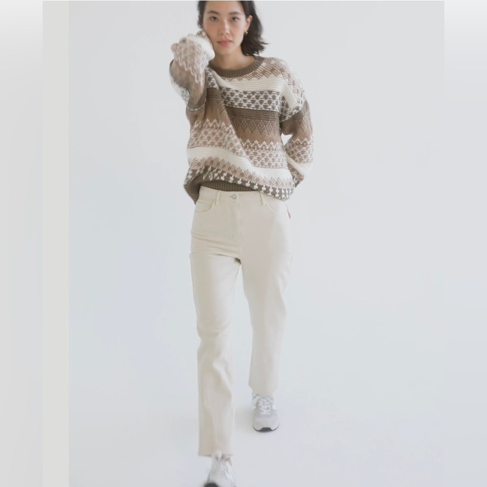 Aritzia Cotton Melina Pant in Birch